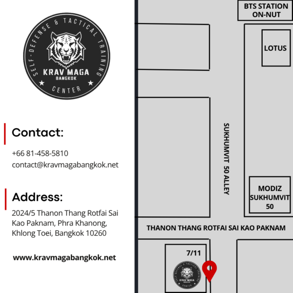 Krav Maga Bangkok street map
