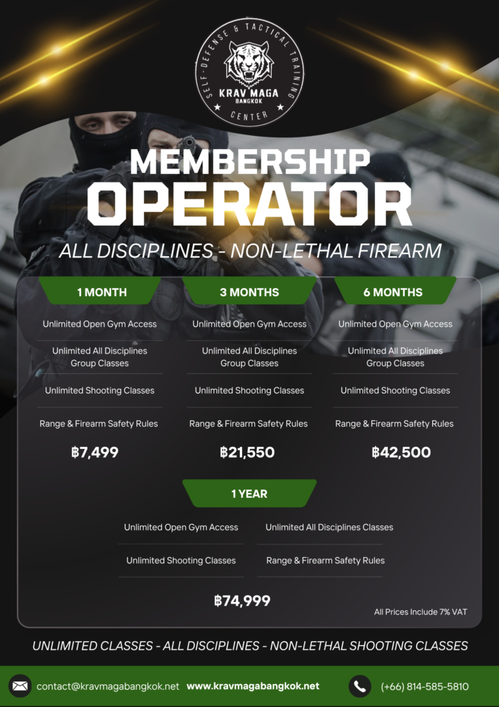 Krav-Maga-Bangkok-Operator-Membership prices